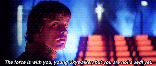 not a jedi yet